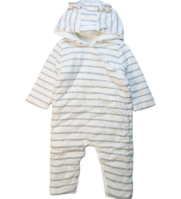 A White Long Sleeve Jumpsuits from Seed in size 6-12M for neutral. (Front View)