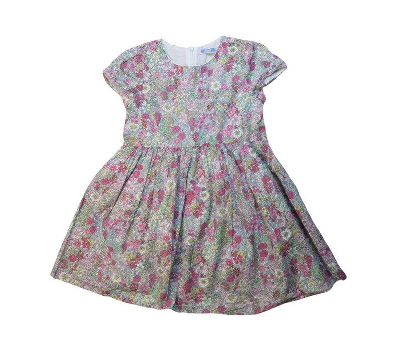 A Multicolour Short Sleeve Dresses from Jacadi in size 5T for girl. (Front View)