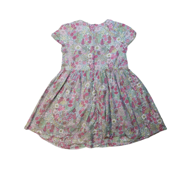 A Multicolour Short Sleeve Dresses from Jacadi in size 5T for girl. (Back View)