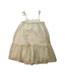 A Gold Sleeveless Dresses from Lili Gaufrette in size 5T for girl. (Back View)