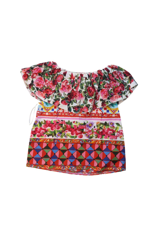 A Multicolour Short Sleeve Tops from Dolce & Gabbana in size 2T for girl. (Front View)