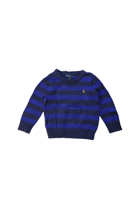 A Blue Knit Sweaters from Polo Ralph Lauren in size 2T for boy. (Front View)