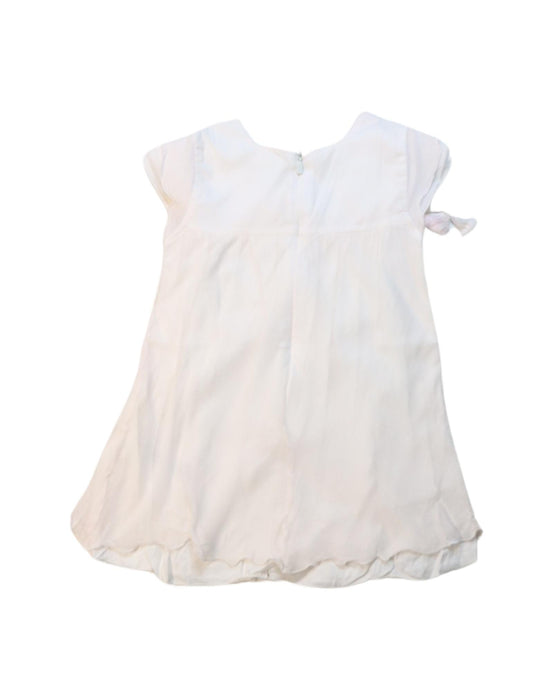 A White Short Sleeve Dresses from Chloe in size 2T for girl. (Back View)