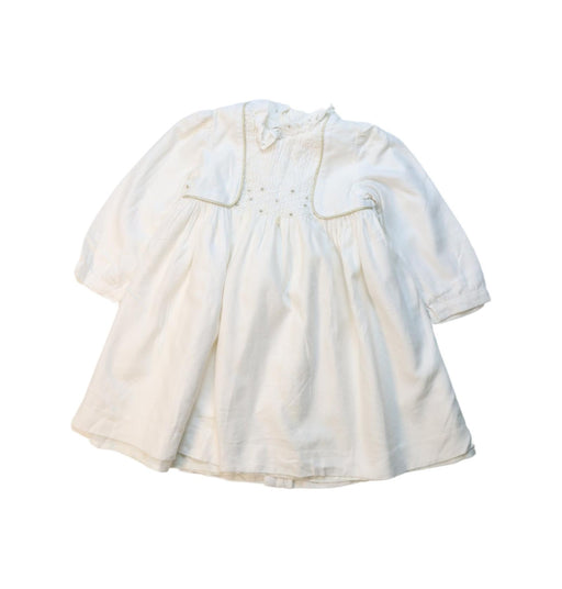 A White Long Sleeve Dresses from Tartine et Chocolat in size 12-18M for girl. (Front View)