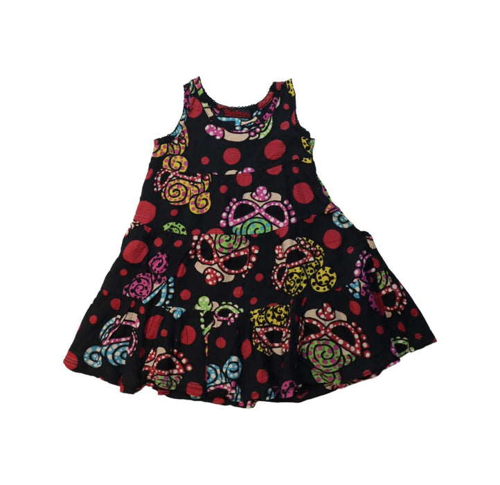 A Multicolour Sleeveless Dresses from Hysteric Mini in size 5T for girl. (Front View)