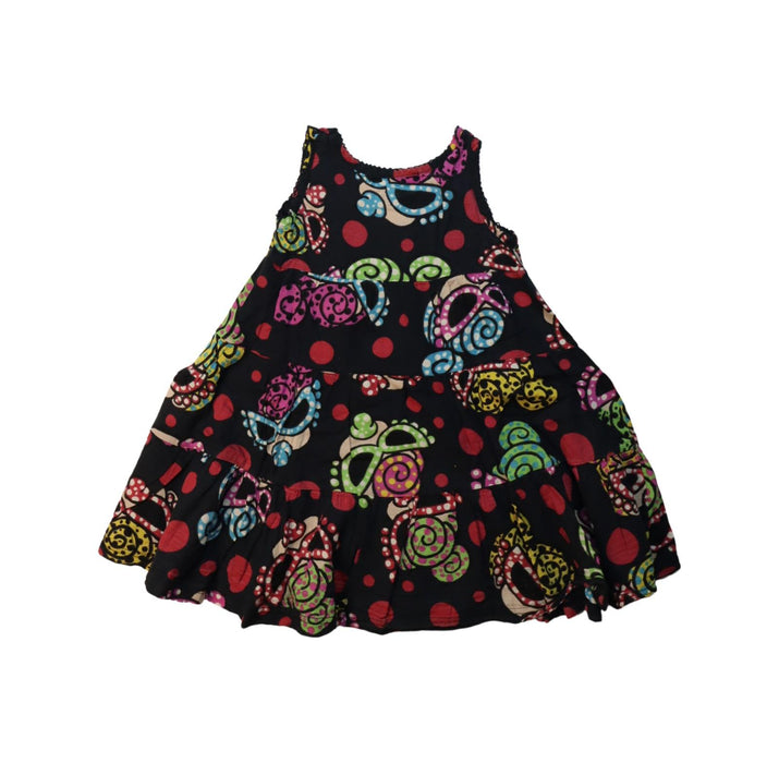 A Multicolour Sleeveless Dresses from Hysteric Mini in size 5T for girl. (Back View)