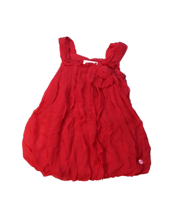 A Red Dress Sets from Dior in size 18-24M for girl. (Front View)