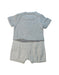 A Grey Short Sleeve Rompers from Nicholas & Bears in size 6-12M for boy. (Back View)