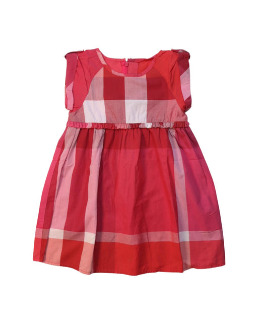 A Multicolour Sleeveless Dresses from Burberry in size 2T for girl. (Front View)