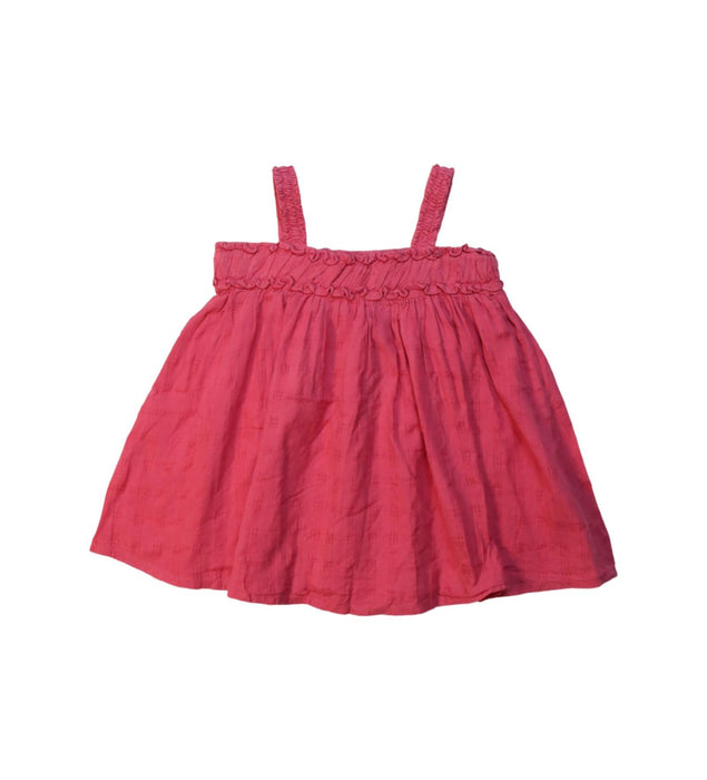 A Pink Sleeveless Tops from Burberry in size 18-24M for girl. (Front View)