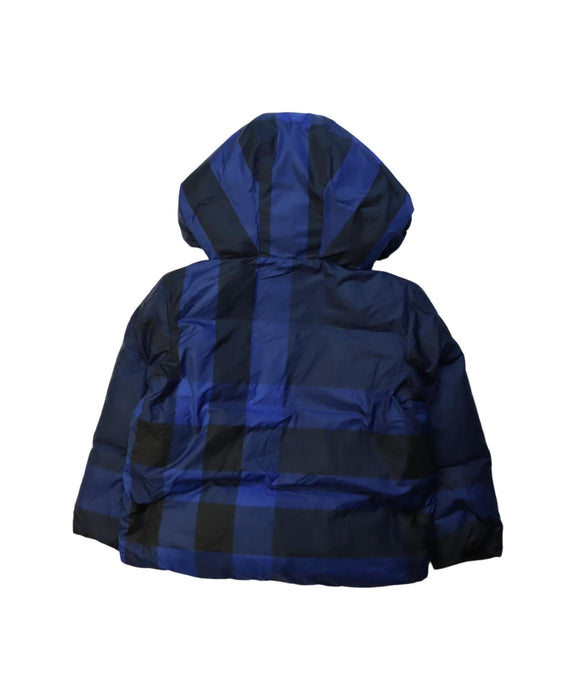 A Blue Puffer/Quilted Jackets from Burberry in size 2T for boy. (Back View)