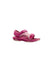 A Pink Sandals from Teva in size 3T for girl. (Front View)