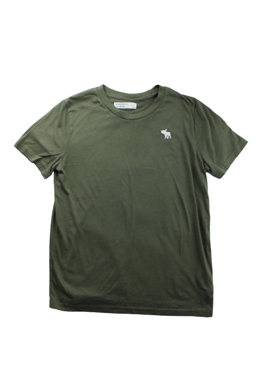 A Green Short Sleeve T Shirts from Abercrombie & Fitch in size 11Y for boy. (Front View)