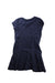 A Blue Short Sleeve Dresses from Monsoon in size 7Y for girl. (Back View)