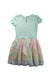 A Green Short Sleeve Dresses from Monsoon in size 7Y for girl. (Back View)