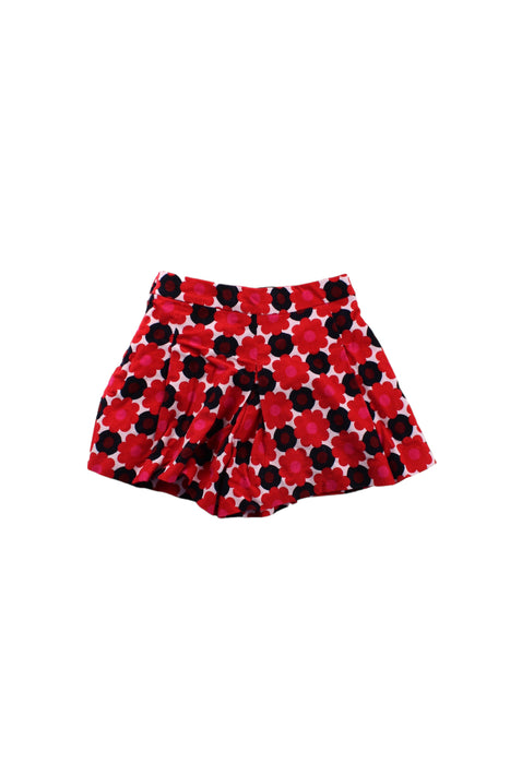 A Red Skorts from Jacadi in size 6T for girl. (Back View)