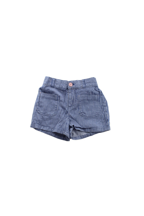 A Blue Shorts from Boden in size 7Y for girl. (Front View)