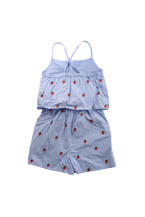 A Blue Sleeveless Rompers from Boden in size 6T for girl. (Back View)