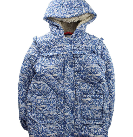 A Blue Puffer/Quilted Coats & Outerwear from Boden in size 7Y for girl. (Front View)