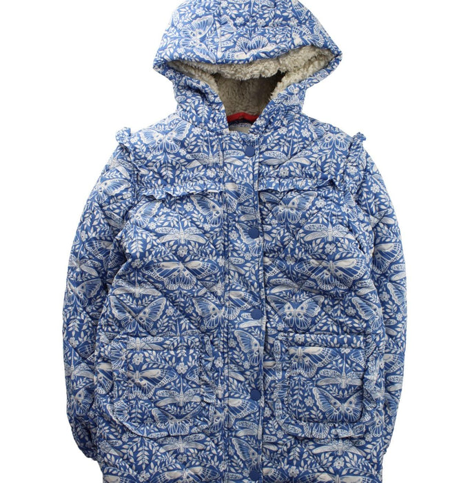 A Blue Puffer/Quilted Coats & Outerwear from Boden in size 7Y for girl. (Front View)