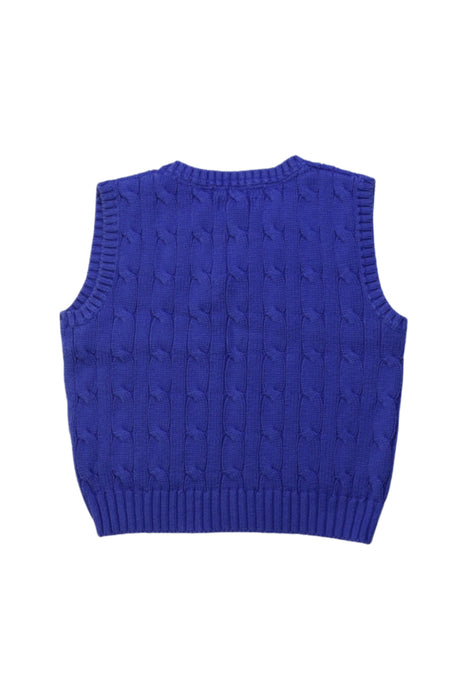 A Blue Sweater Vests from Ralph Lauren in size 12-18M for boy. (Back View)