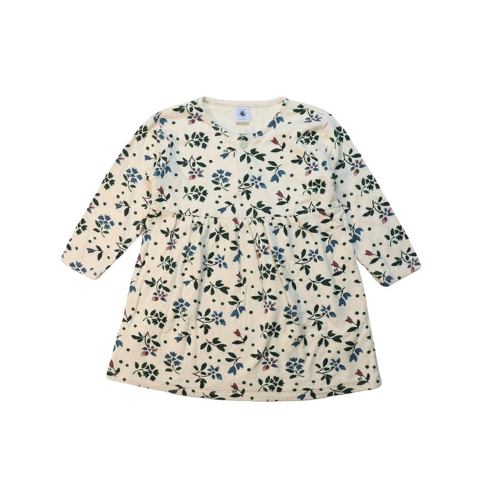 A Multicolour Long Sleeve Dresses from Petit Bateau in size 3T for girl. (Front View)