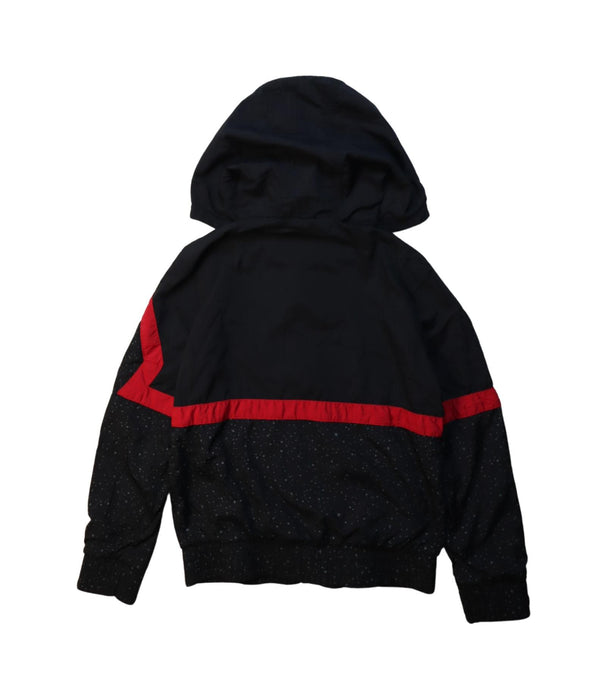 A Black Lightweight Jackets from Air Jordan in size 7Y for boy. (Back View)