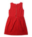 A Red Sleeveless Dresses from Crewcuts in size 6T for girl. (Back View)