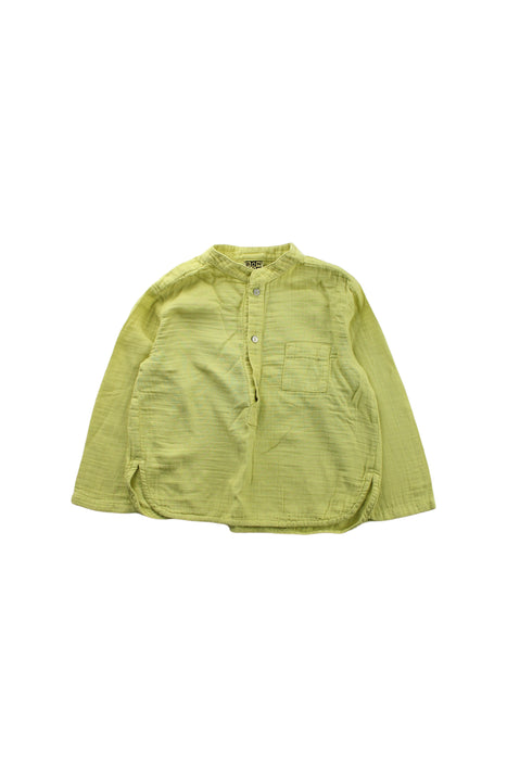 A Green Long Sleeve Tops from Bonton in size 2T for neutral. (Front View)