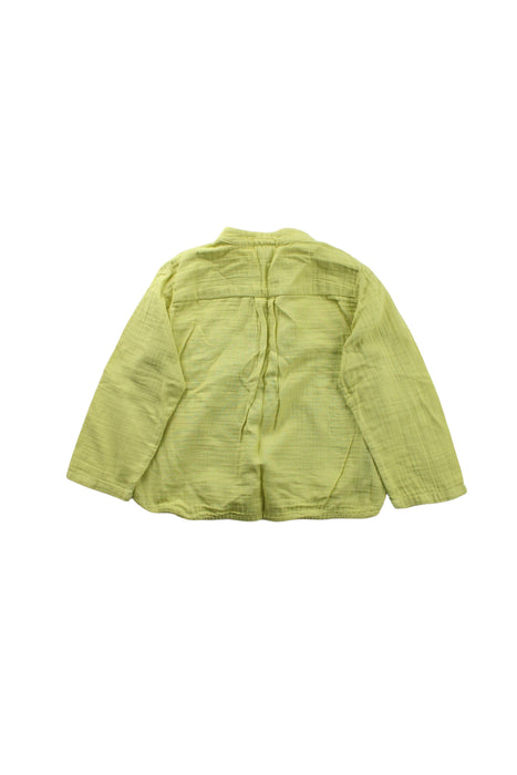 A Green Long Sleeve Tops from Bonton in size 2T for neutral. (Back View)