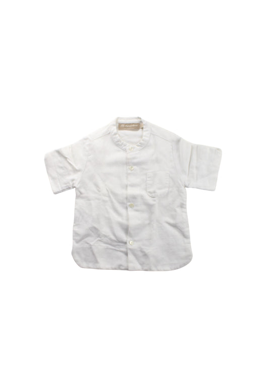 A White Short Sleeve Shirts from La Stupenderia in size 2T for boy. (Front View)