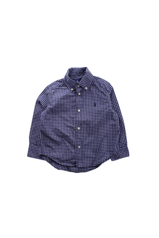 A Blue Long Sleeve Shirts from Ralph Lauren in size 2T for boy. (Front View)