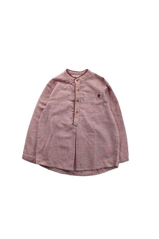 A Red Long Sleeve Tops from Pili Carrera in size 4T for boy. (Front View)