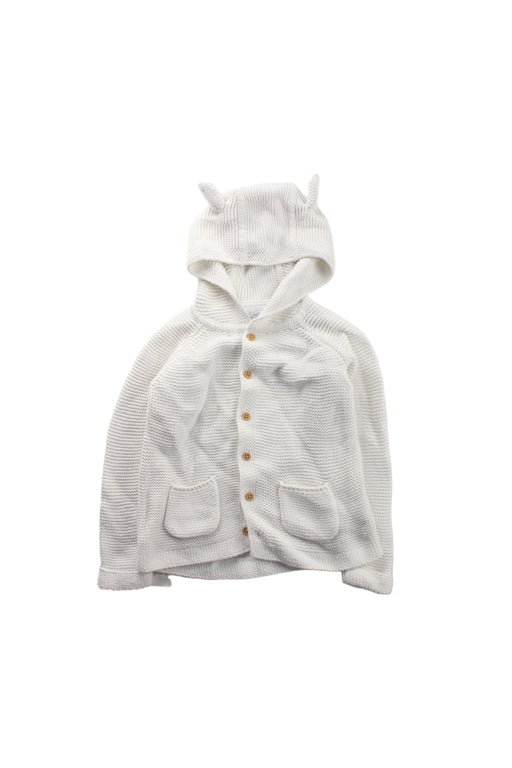 A White Cardigans from The Little White Company in size 18-24M for girl. (Front View)