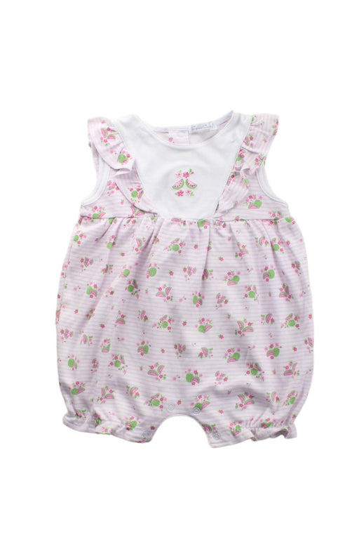 A Pink Sleeveless Rompers from Kissy Kissy in size 6-12M for girl. (Front View)