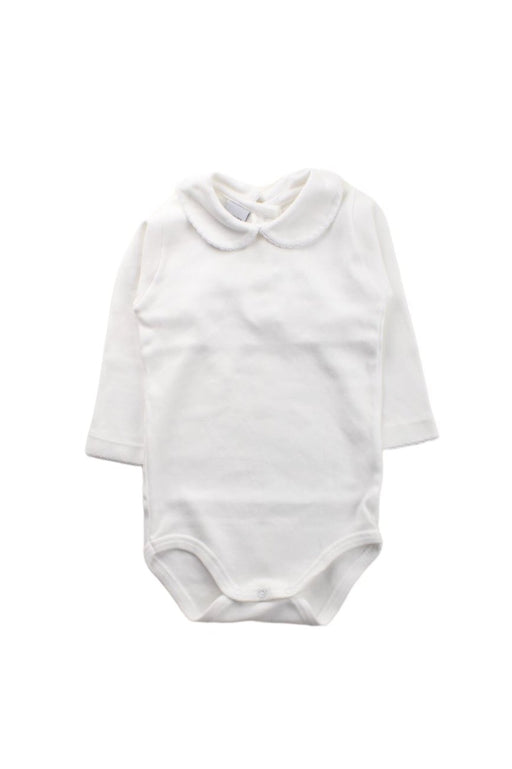 A White Long Sleeve Bodysuits from Babidu in size 6-12M for neutral. (Front View)