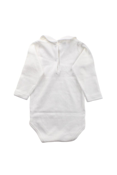 A White Long Sleeve Bodysuits from Babidu in size 6-12M for neutral. (Back View)