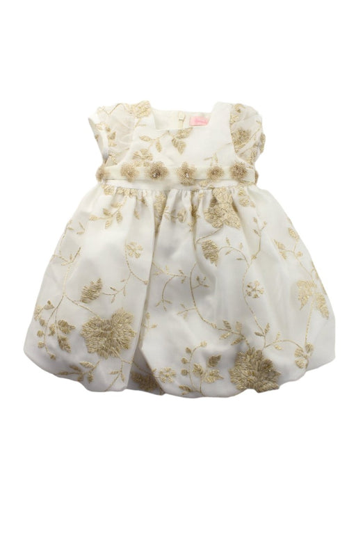 A Gold Short Sleeve Dresses from Harrods in size 6-12M for girl. (Front View)