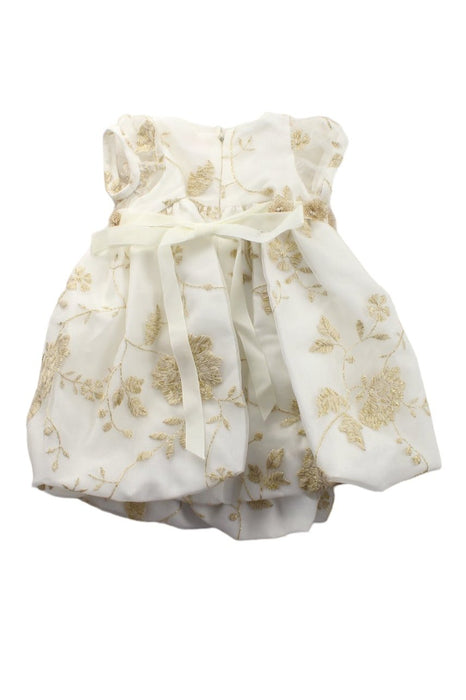 A Gold Short Sleeve Dresses from Harrods in size 6-12M for girl. (Back View)