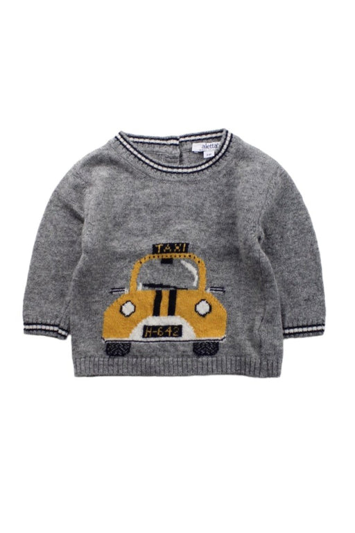 A Grey Knit Sweaters from Aletta in size 0-3M for boy. (Front View)