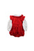 A Red Long Sleeve Rompers from Caramelo Kids in size 18-24M for girl. (Back View)