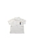 A White Short Sleeve Polos from Ralph Lauren in size 3-6M for boy. (Front View)