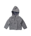 A Grey Coats from Mayoral in size 12-18M for neutral. (Front View)