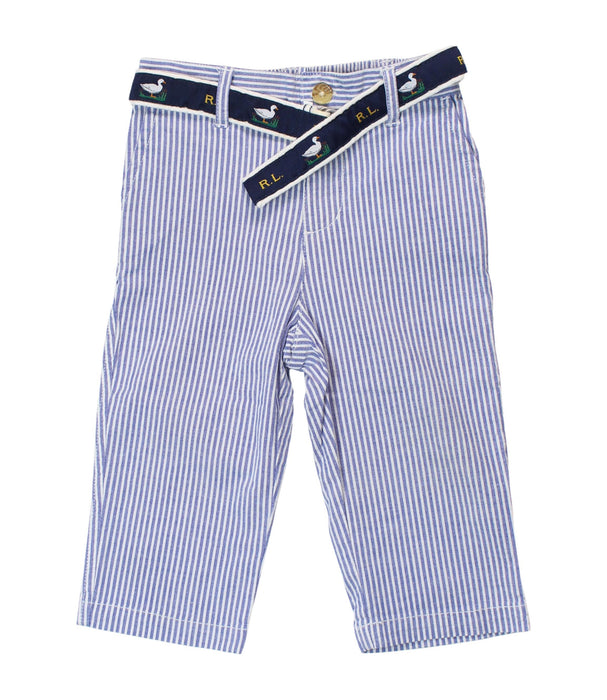 A Blue Casual Pants from Ralph Lauren in size 6-12M for boy. (Front View)