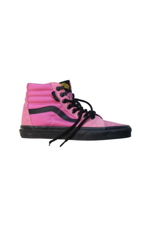 A Black Sneakers from Vans in size 12Y for girl. (Front View)