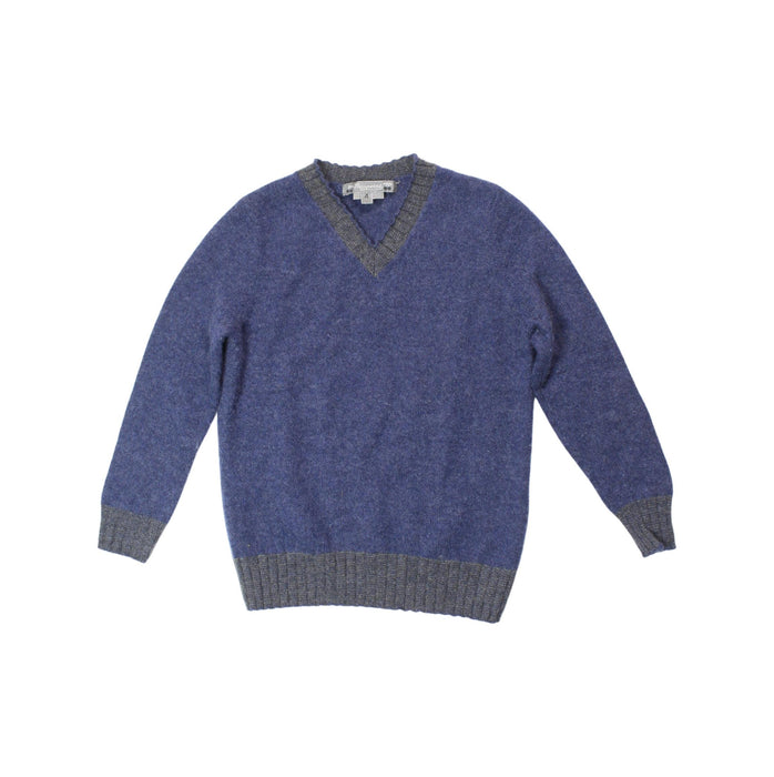 A Blue Knit Sweaters from Bonpoint in size 4T for boy. (Front View)