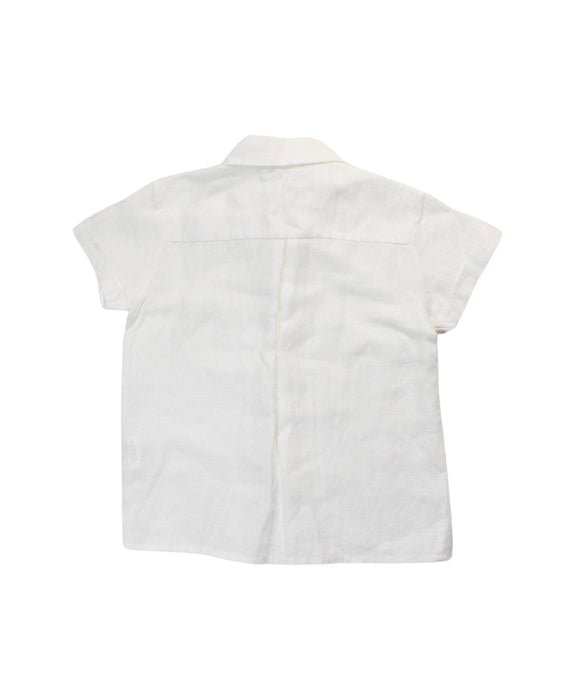 A White Short Sleeve Shirts from Patachou in size 5T for boy. (Back View)