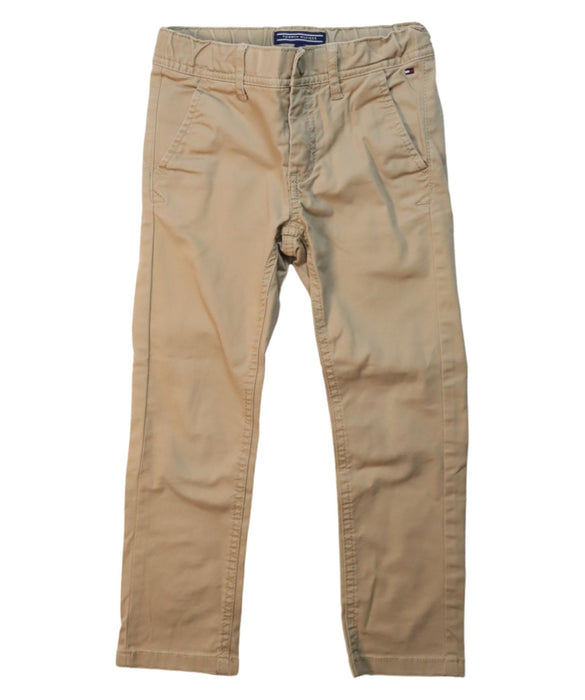 A Beige Casual Pants from Tommy Hilfiger in size 5T for boy. (Front View)