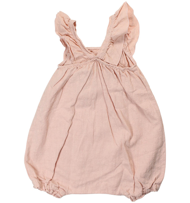 A Pink Sleeveless Rompers from Frangin Frangine in size 3T for girl. (Back View)