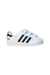 A White Sneakers from Adidas in size 6T for neutral. (Front View)